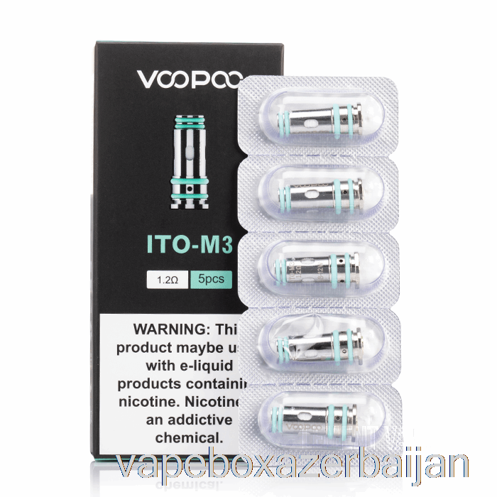 Vape Smoke VOOPOO ITO Replacement Coils 1.2ohm ITO-M3 Mesh Coils
